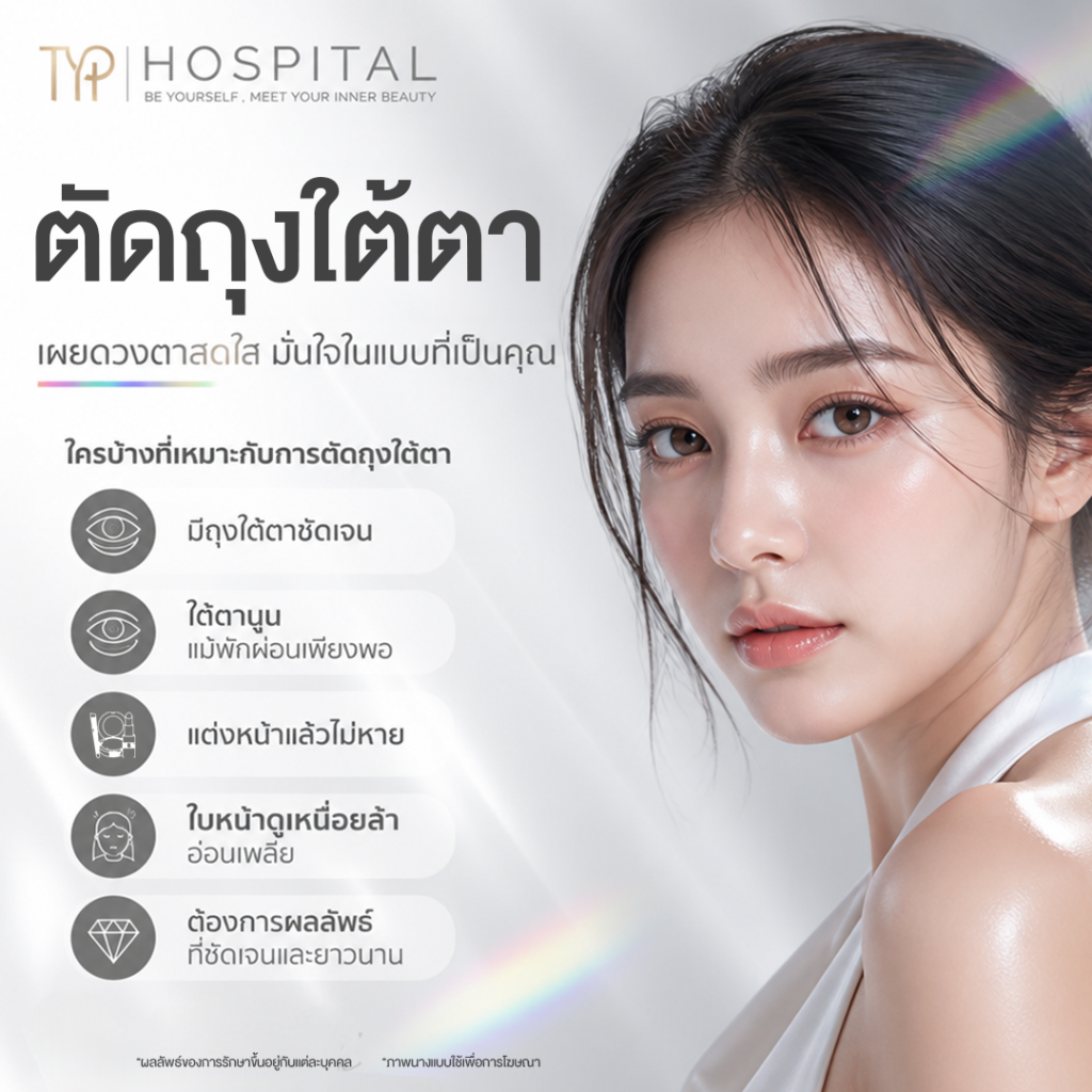 ถุงใต้ตา 5 การตัดถุงใต้ตา เหมาะกับใคร ?