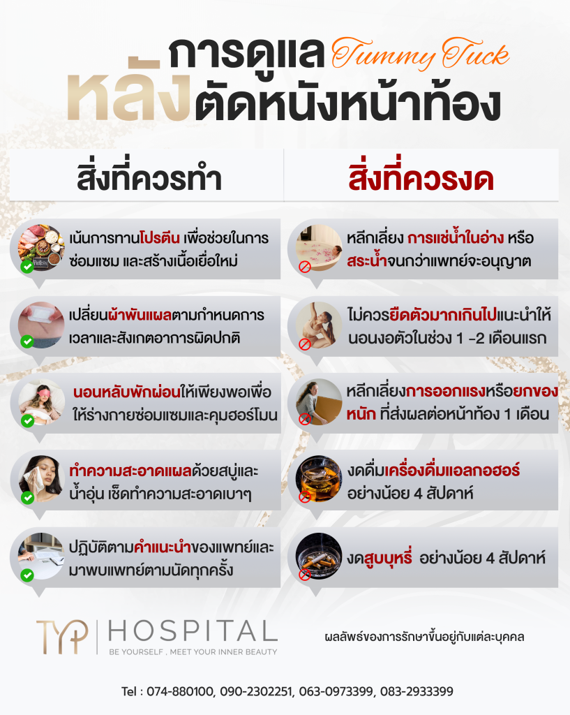 การดูแลหลังตัดหนังหน้าท้อง- TYP Hospital