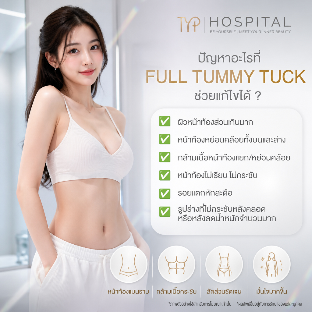 ตัดหนังหน้าท้องแบบ Full ช่วยอะไรบ้าง - TYP Hospital